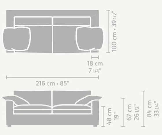 Image 1 of Linteloo Easy Living 3-Zits Bank 216Cm Zand Kleur Zgan