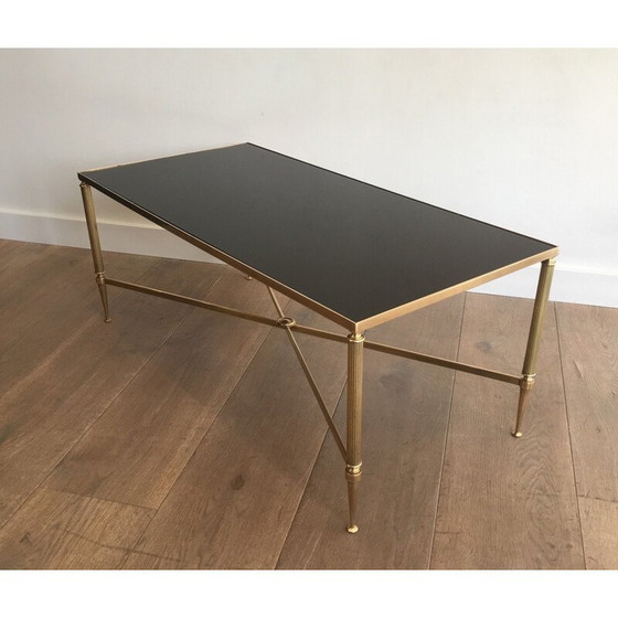 Image 1 of Vintage neoklassieke messing salontafel, Frankrijk 1940