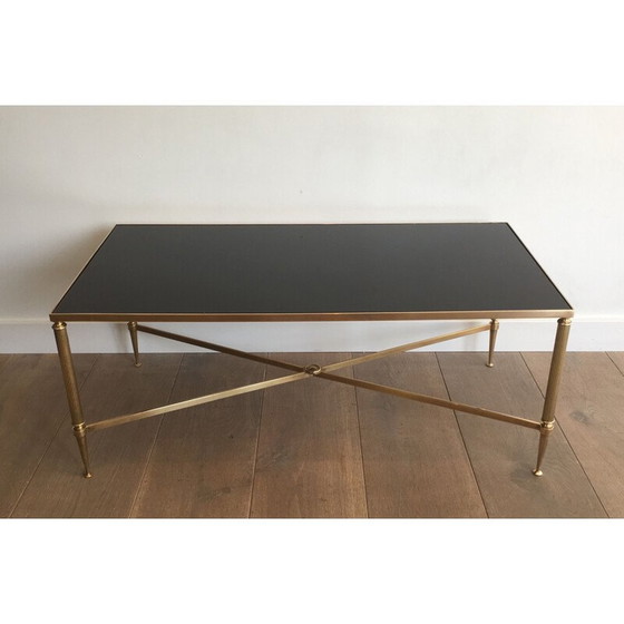 Image 1 of Vintage neoklassieke messing salontafel, Frankrijk 1940