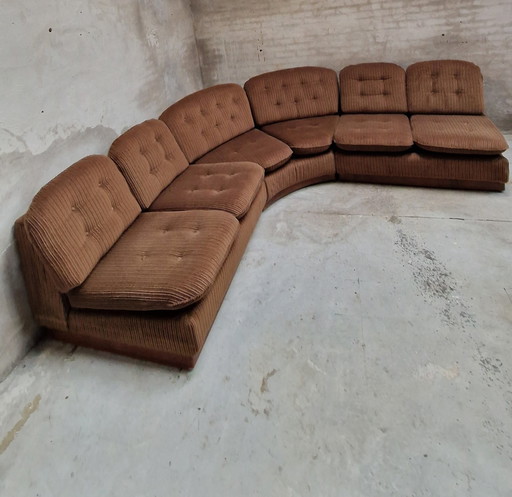 Jaren 70 Vintage Modulaire Hoekbank Lounge Sofa