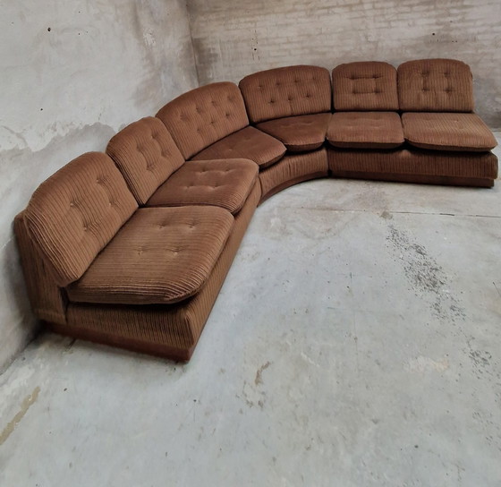 Image 1 of Jaren 70 Vintage Modulaire Hoekbank Lounge Sofa