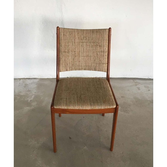 Image 1 of Set van 6 vintage teakhouten eetkamerstoelen van Johannes Andersen voor Uldum Møbler, Denemarken 1960