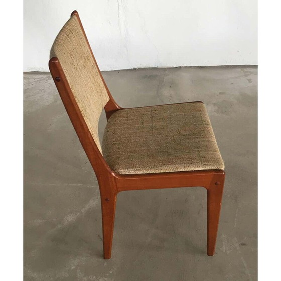 Image 1 of Set van 6 vintage teakhouten eetkamerstoelen van Johannes Andersen voor Uldum Møbler, Denemarken 1960
