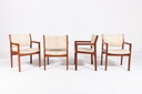 Set van 4 Deense design fauteuils van Christian Hvidt voor Soborg Mobelfabrik