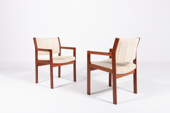 Image 1 of Set van 4 Deense design fauteuils van Christian Hvidt voor Soborg Mobelfabrik