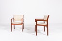 Set van 4 Deense design fauteuils van Christian Hvidt voor Soborg Mobelfabrik