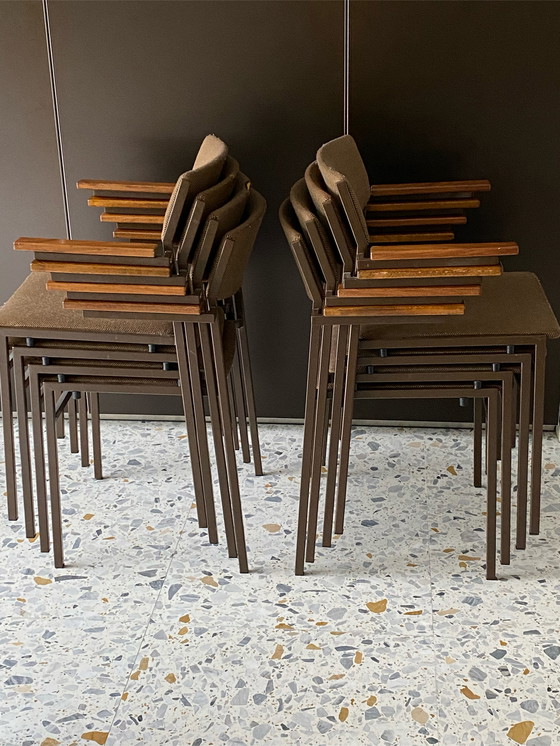 Image 1 of 8x Stacking chairs Gijs Van der Sluijs