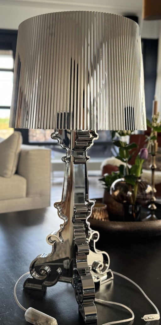 Kartell Bourgie Tafellamp Zilver Metallic