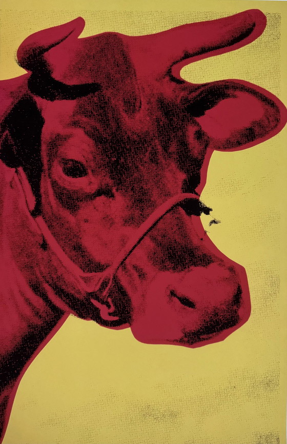 Image 1 of Andy Warhol: “Cow: Yellow & Pink, 1971”