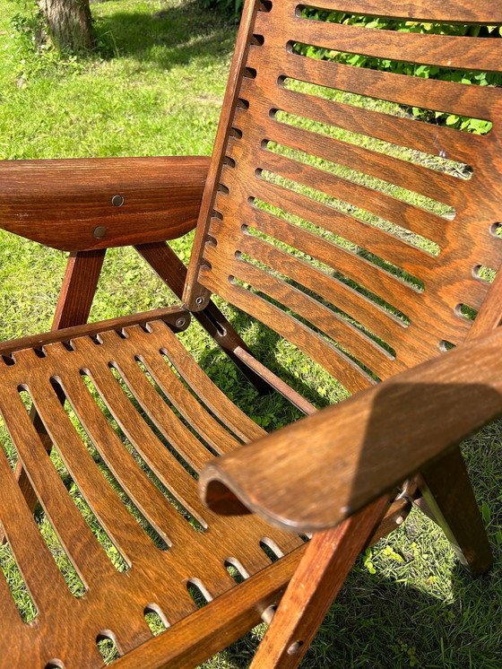 Image 1 of Paar "Rex" inklapbare fauteuils van Niko Kralj