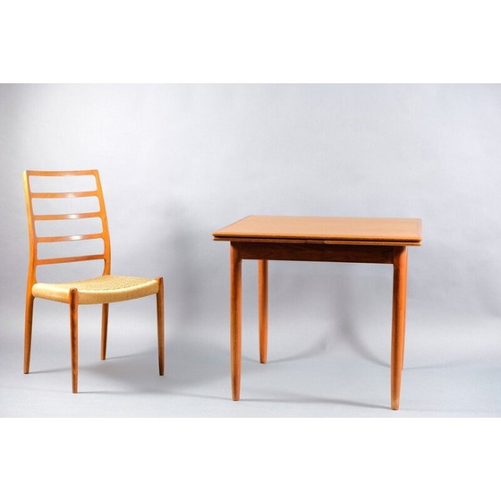 Image 1 of Vintage uitschuifbare teakhouten eettafel, Denemarken 1969