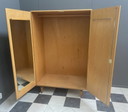 Hang garderobekast in essenhout van František Mezulánik voor Novy Domov