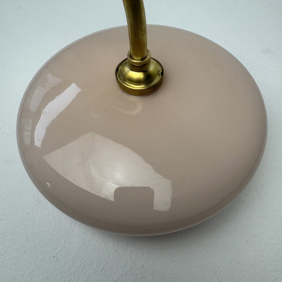 Image 1 of Paar antieke roze opaline wandlampen