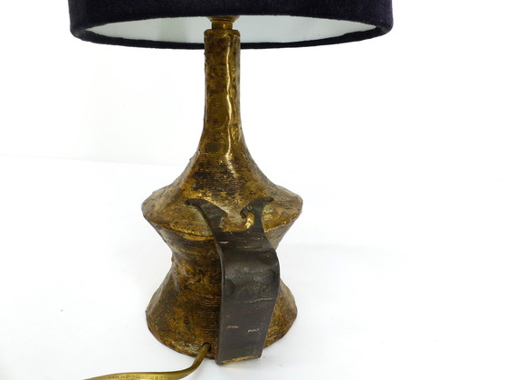 Image 1 of Max Bré Bronzen Brutalistische Lamp 1970