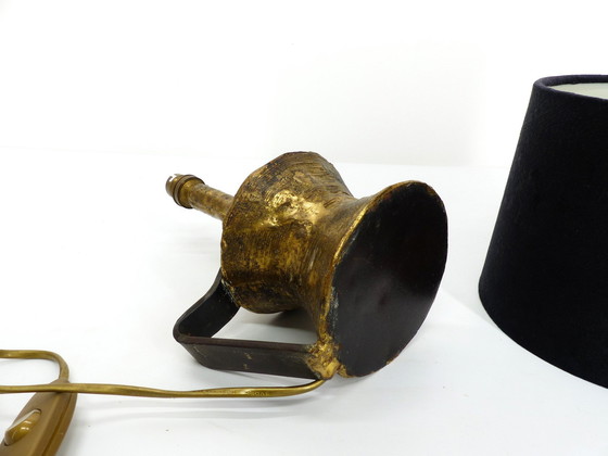 Image 1 of Max Bré Bronzen Brutalistische Lamp 1970