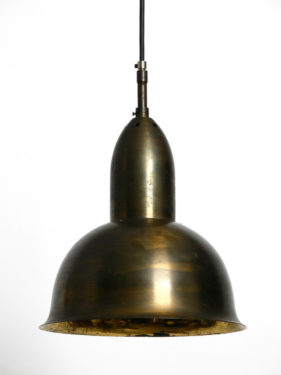 Image 1 of Mid Century Moderne koperen kerk hanglamp