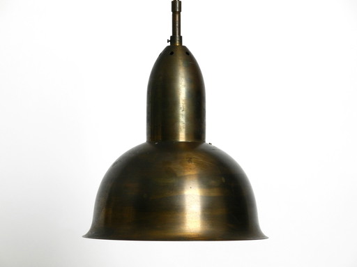 Mid Century Moderne koperen kerk hanglamp