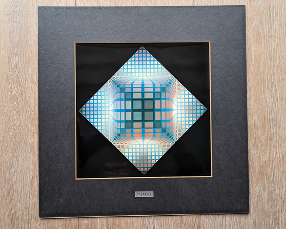 Image 1 of Victor Vasarely optische foto print