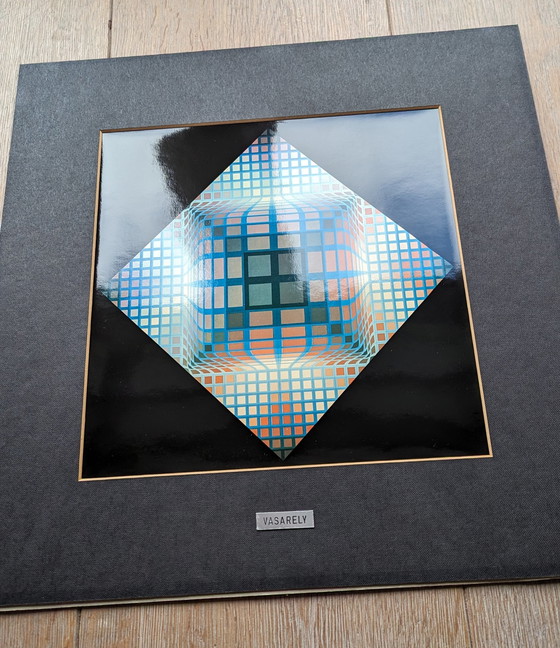 Image 1 of Victor Vasarely optische foto print