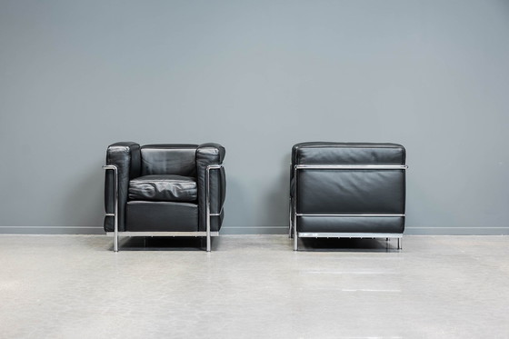 Image 1 of Corbusier Lc2, 2X Fauteuil