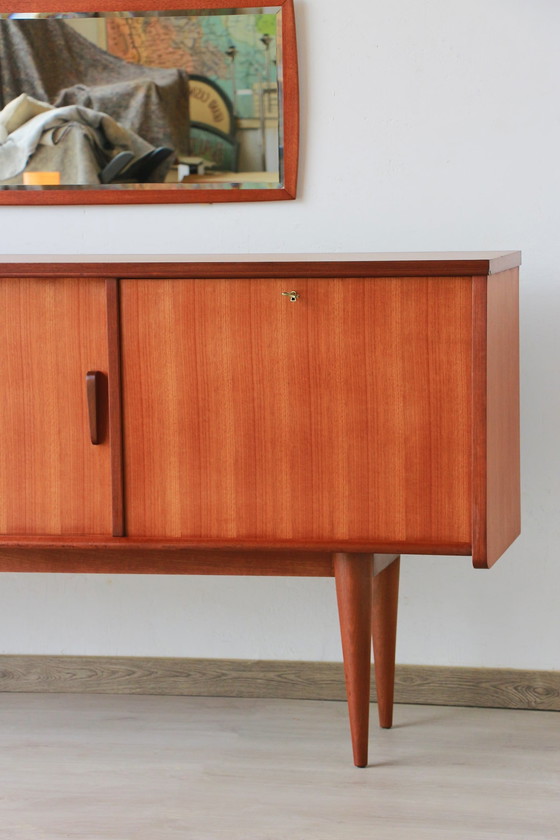 Image 1 of Vintage teakhouten dressoir van Gaston Poisson, Frankrijk 1960