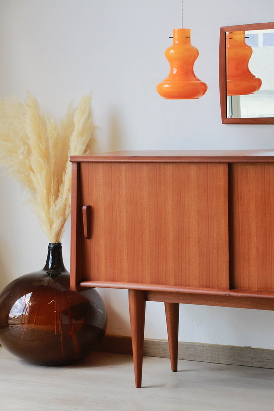 Image 1 of Vintage teakhouten dressoir van Gaston Poisson, Frankrijk 1960