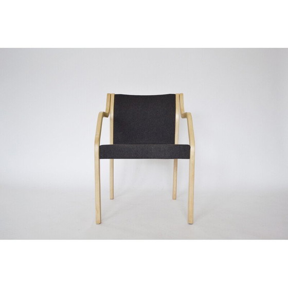 Image 1 of Set van 4 vintage eetkamerstoelen met armleuningen van Gražina Tulevičienė voor Vilniaus Baldų Kombinatas, jaren 1970