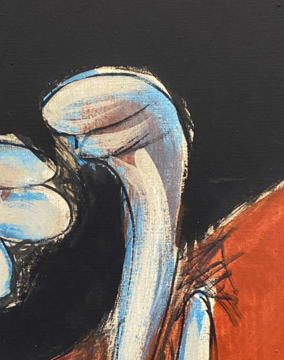 Image 1 of Raffaele Menster, Olieverf op doek 1962, Italië, Abstractie,