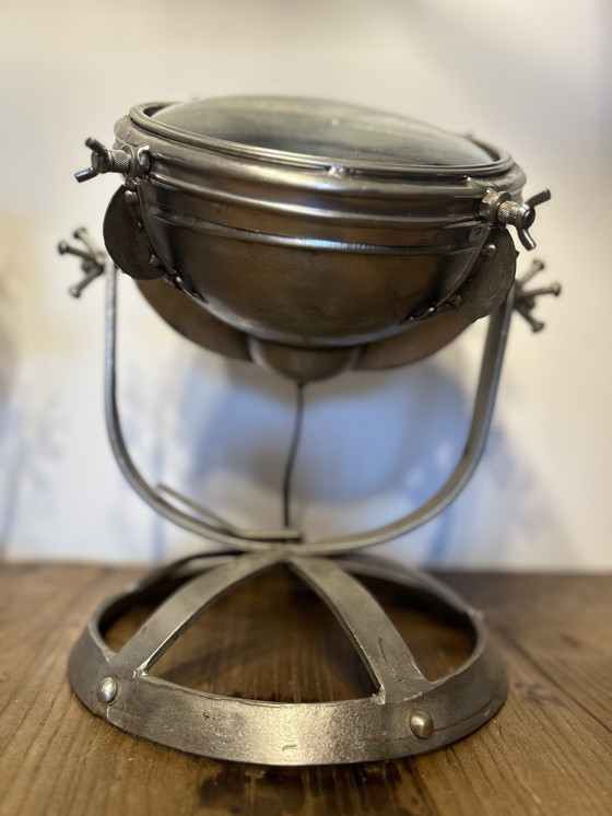 Image 1 of 2x Vintage Metalen Tafellamp