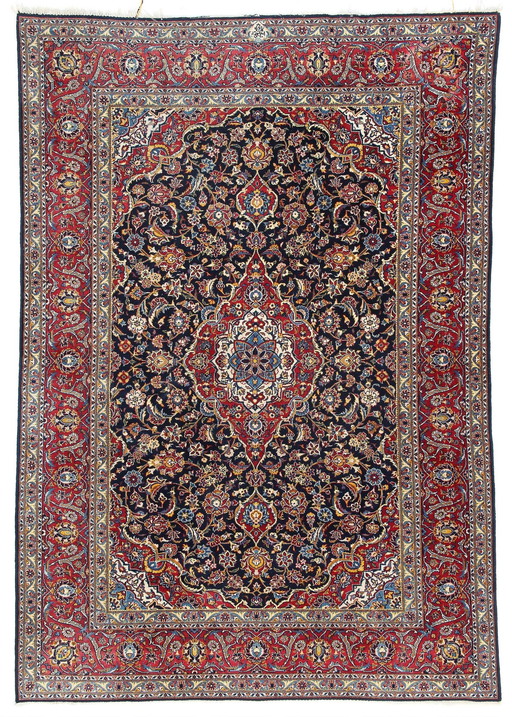 Origineel Perzisch tapijt, regio Kashan. 315×221 cm