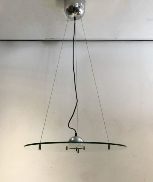 Vintage glazen hanglamp