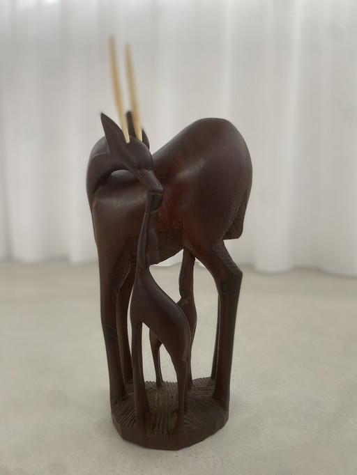 Prachtig Mid-Century Houtsnijwerk 