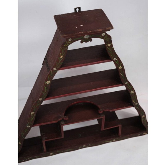 Image 1 of Amager vintage plank met originele verf en kleuren, 1860