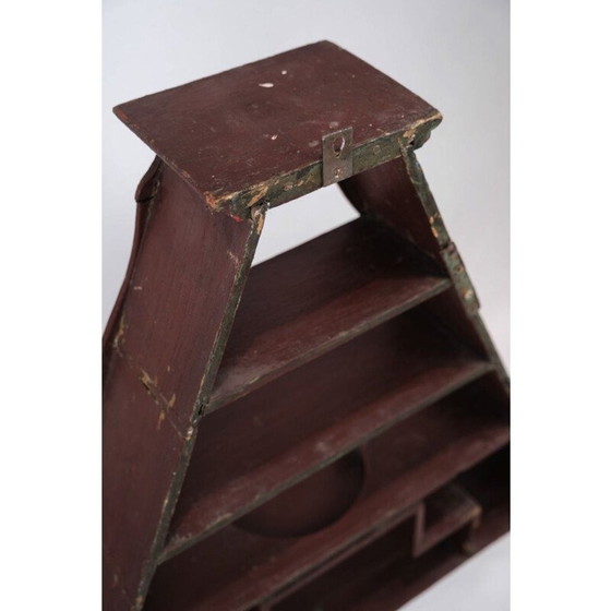 Image 1 of Amager vintage plank met originele verf en kleuren, 1860