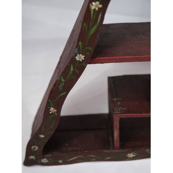 Image 1 of Amager vintage plank met originele verf en kleuren, 1860