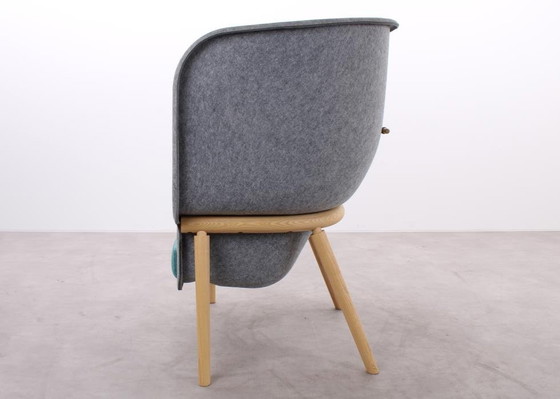 Image 1 of 2X De Vorm Pod Privacy Fauteuil Groen/Grijs