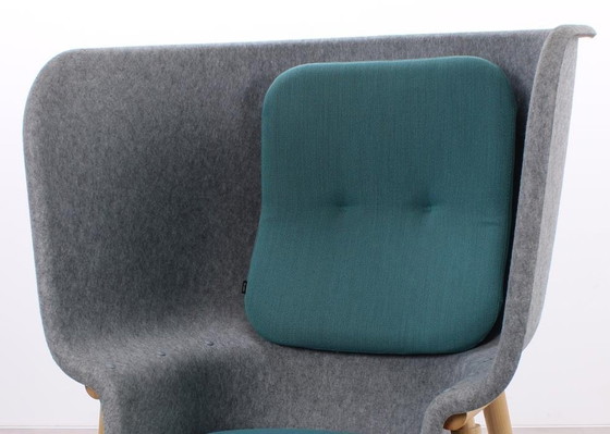 Image 1 of 2X De Vorm Pod Privacy Fauteuil Groen/Grijs