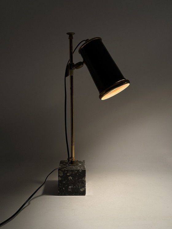 Image 1 of Mid Century Moderne Tafel / Bureaulamp, Italië 1960S