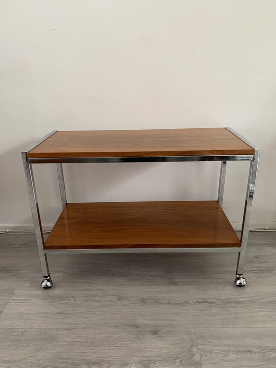 Image 1 of Mid-eeuwse 70s trolley/bar cart