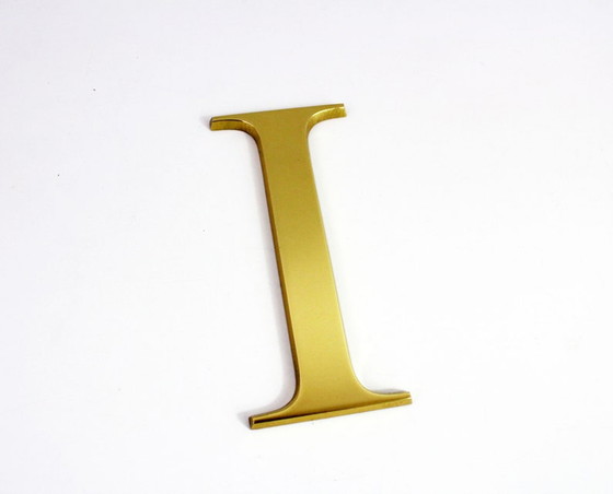 Image 1 of "I" vintage messing letter