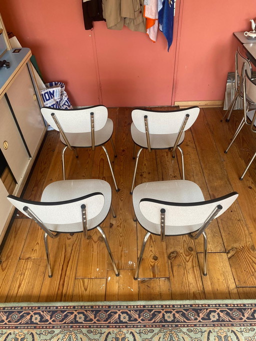 4x Formica stoelen