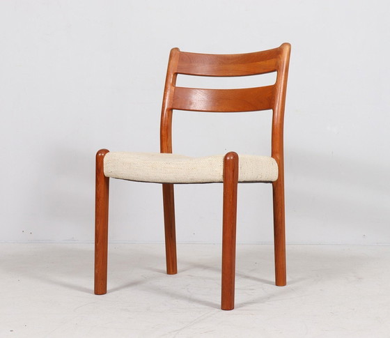 Image 1 of Set van 5 stoelen/eetkamerstoelen van Emc Møbler, Denemarken, jaren 1970