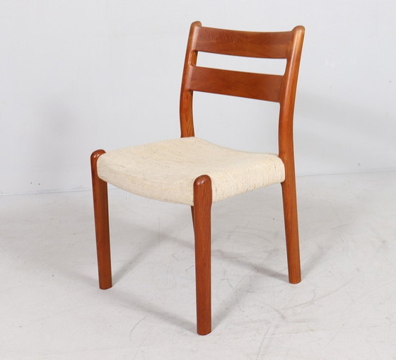 Image 1 of Set van 5 stoelen/eetkamerstoelen van Emc Møbler, Denemarken, jaren 1970