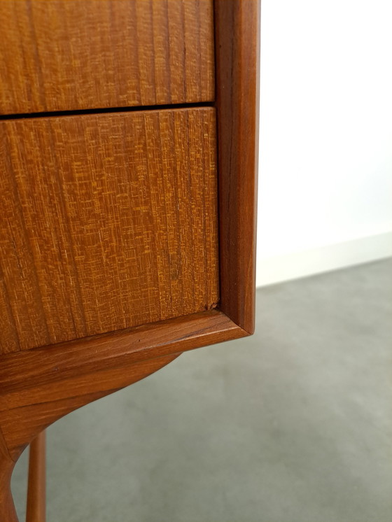 Image 1 of Deens design Teak Bureau met lades