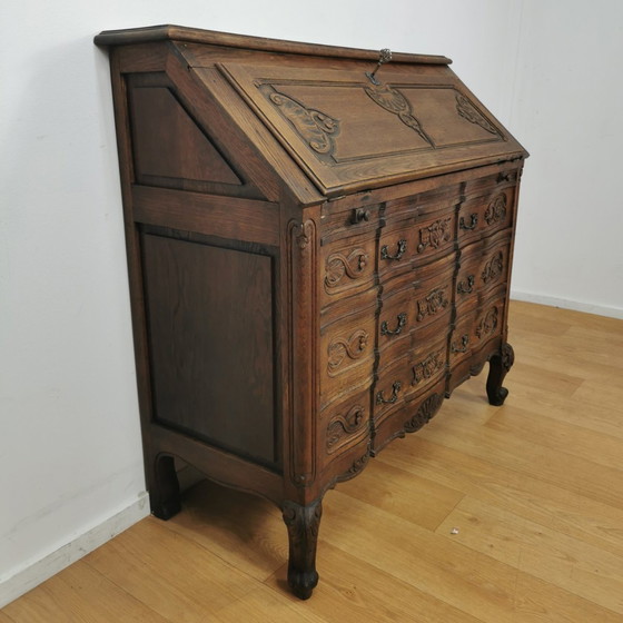 Image 1 of Vintage Secretaire Ladekast Landelijk Bureau Buro