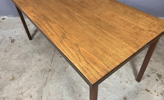 Image 1 of Industrieel Tafel Bureau Staal Massief Eiken