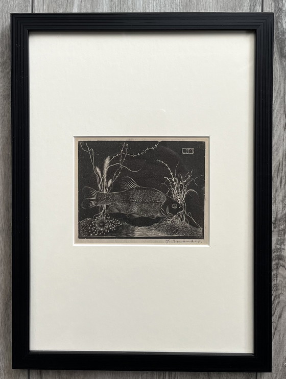 Image 1 of Jan Mankes  - Originele Ingelijste Heliogravure Zeelt 1923