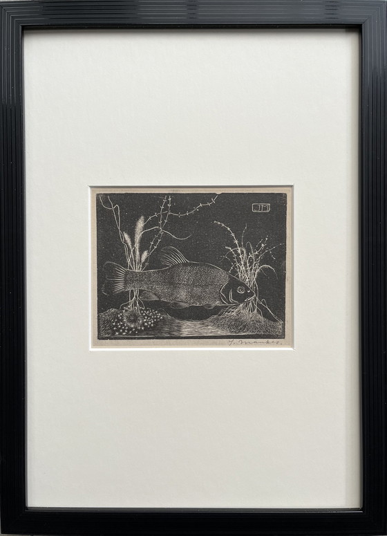 Image 1 of Jan Mankes  - Originele Ingelijste Heliogravure Zeelt 1923