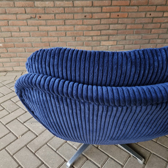 Image 1 of Vintage Draaifauteuil Opnieuw Bekleed 