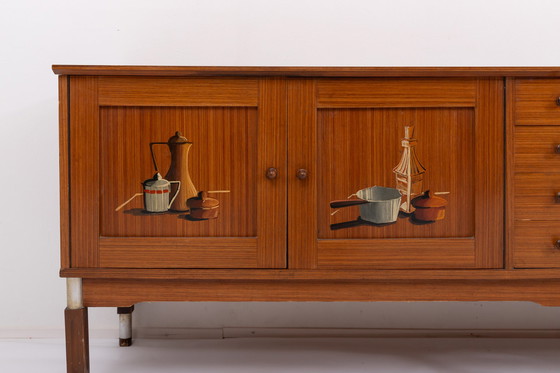 Image 1 of Italiaans Mid Century Modern dressoir, jaren 1950